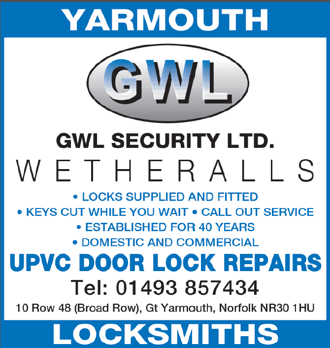 G W L Security Ltd Great Yarmouth 01493 857434