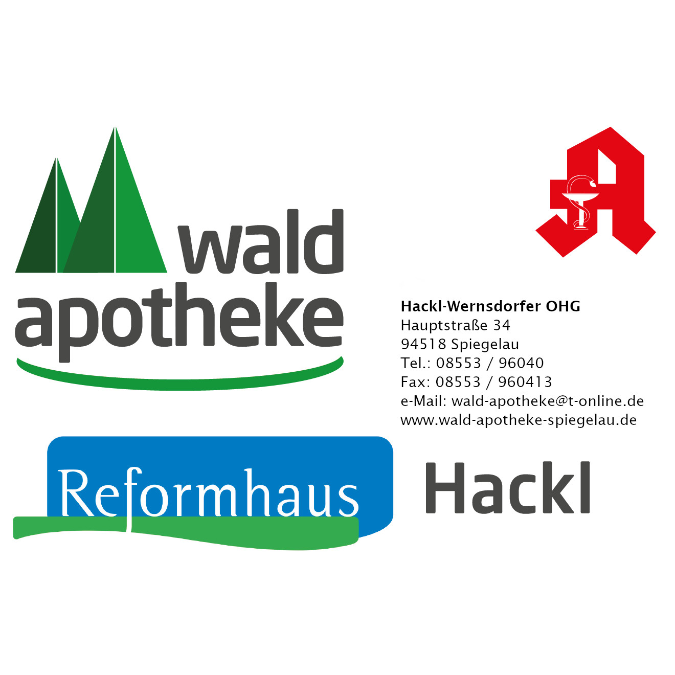 Wald-Apotheke Hackl-Wernsdorfer OHG in Spiegelau - Logo