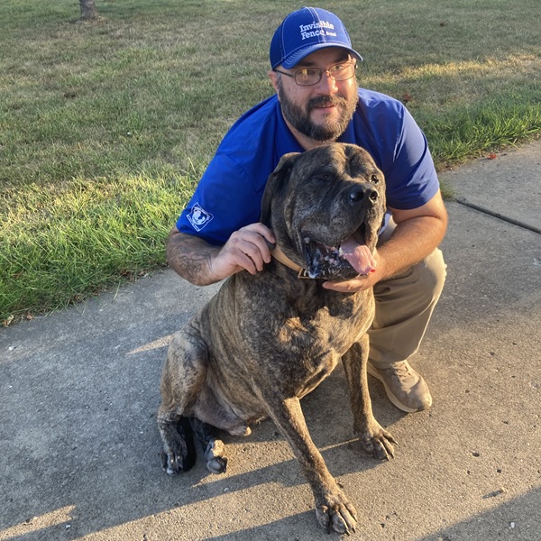 Invisible Fence® team member and dog trainee in Indianapolis, Indiana