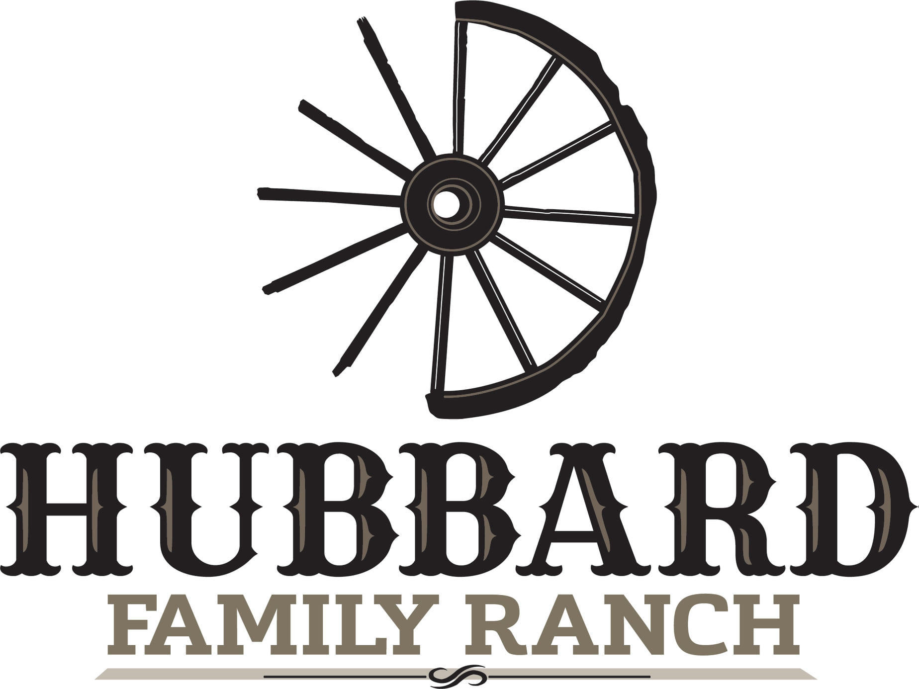 Hubbard Family Ranch Logo Design created by Why Not Advertising, LLC