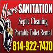 Moore Sanitation Septic Cleaning & Toilet Rental Logo