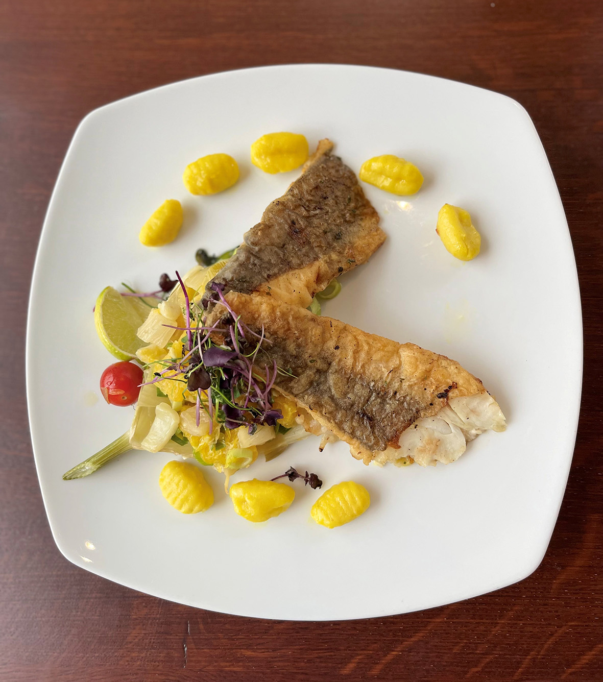 Gebratenes Seehechtfilet
