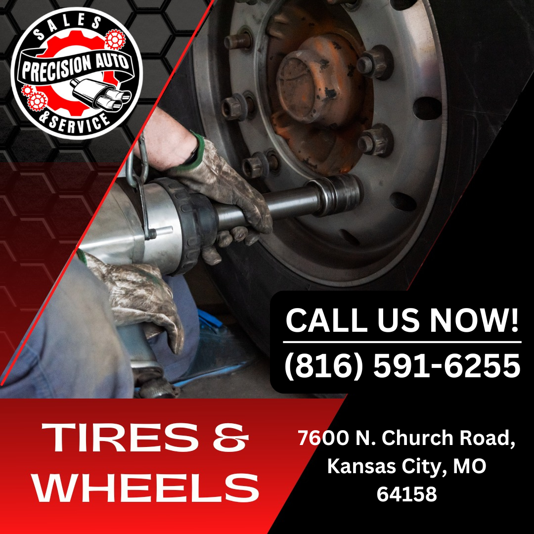 Tires & Wheels
Precision Tire Repair Services in Kansas City: Expert Care for Every Vehicle.
Precision Auto Sales & Service: Delivering Expert Wheel Alignment in Kansas City, MO. Our company’s commitment to affordability and reliability means you get premium service without straining your budget. The next time your vehicle requires wheel alignment in Kansas City, Missouri, remember that Precision Auto Sales & Service is your trusted partner for delivering quality and excellence.
So, whether it’s a routine check-up, urgent brake repair, or dominating the market on wheel alignment in Kansas City – trust the leading name in auto maintenance, Precision Auto Sales & Service.