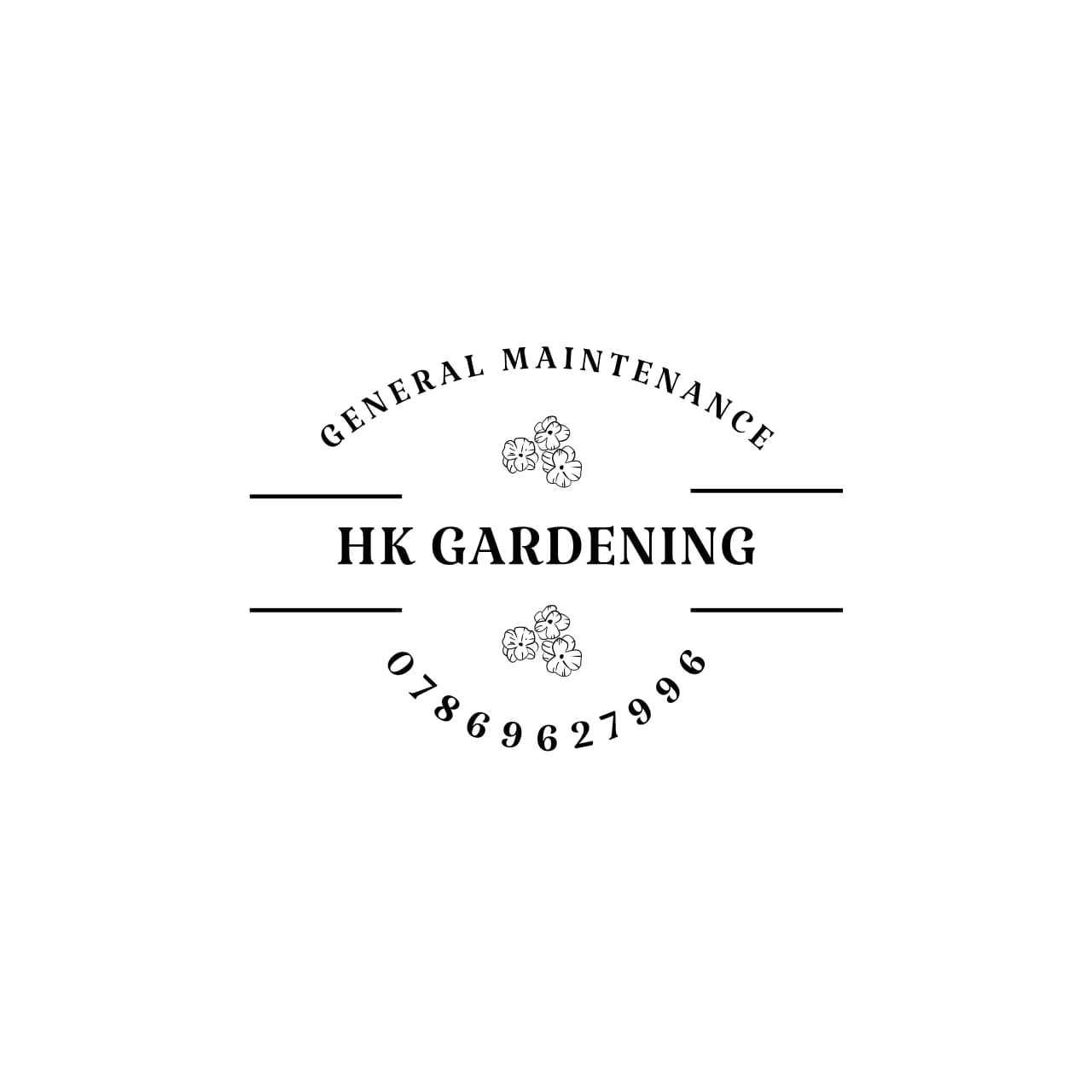 LOGO HK Gardening Folkestone 07869 627996