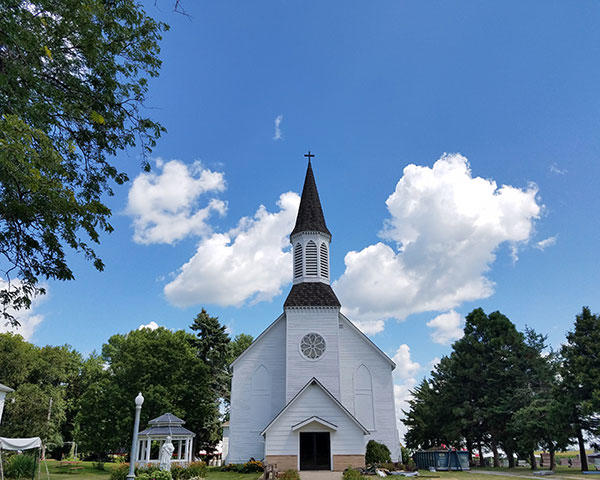 We love helping local Minnesota church's redo their steeples. Metal roofing can be an affordable and durable option to keep the church looking its best.