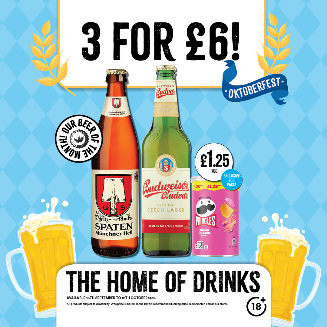 3 For &pound;6 beers mix and match