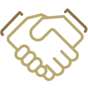 Handshake icon.