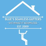 Blue's Seamless Gutters Logo