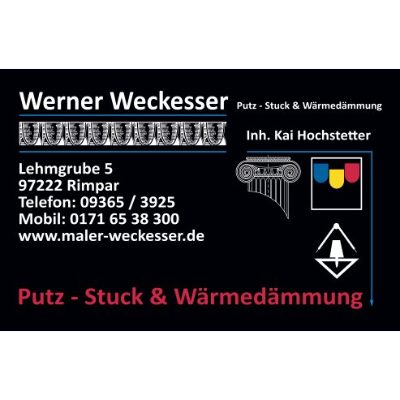 Werner Weckesser Putz - Stuck - Wärmedämmung Inh. Kai Hochstetter in Rimpar - Logo