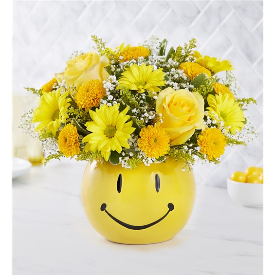 Make Me Smile™ Bouquet - The best way to send along a little sunshine? You’re looking at it. Our new bouquet is filled with feel-good yellow blooms.