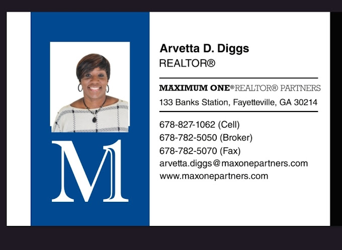 Arvetta Diggs with Maximum One Realtor Partners - Fayetteville, GA 30214 - (678)827-1062 | ShowMeLocal.com
