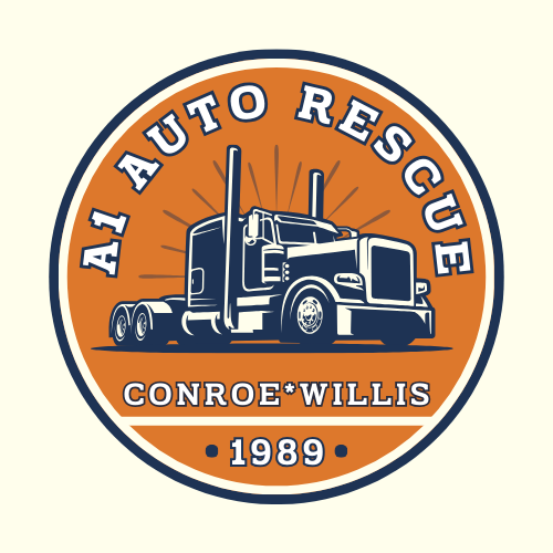 A1 Auto Rescue Conroe Willis Logo