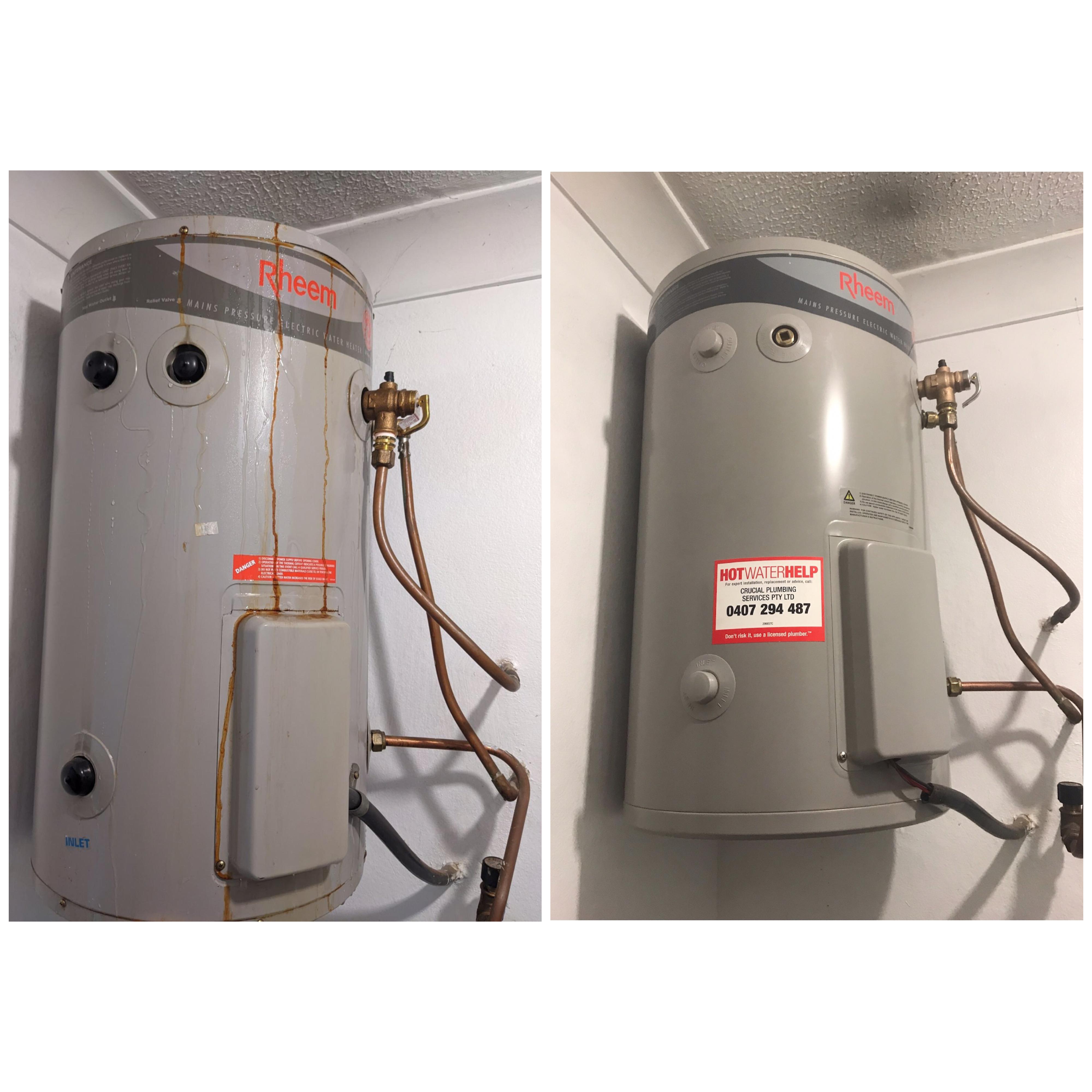 ELECTRIC WATER HEATER REPLACEMENTS CRUCIAL Plumbing Services Pty Ltd Seven Hills (02) 8041 4999