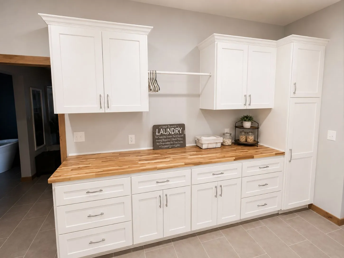 Custom Laundry & Mudroom Cabinets