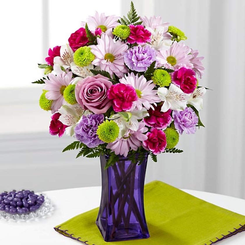 The Purple Pop™ Bouquet comes straight from our fun, trendy and simply irresistible Color Confection Collection.
