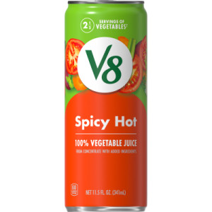 V8® Spicy Hot 100% Vegetable Juice, 11.5 fl oz Can (12 Pack) featured image