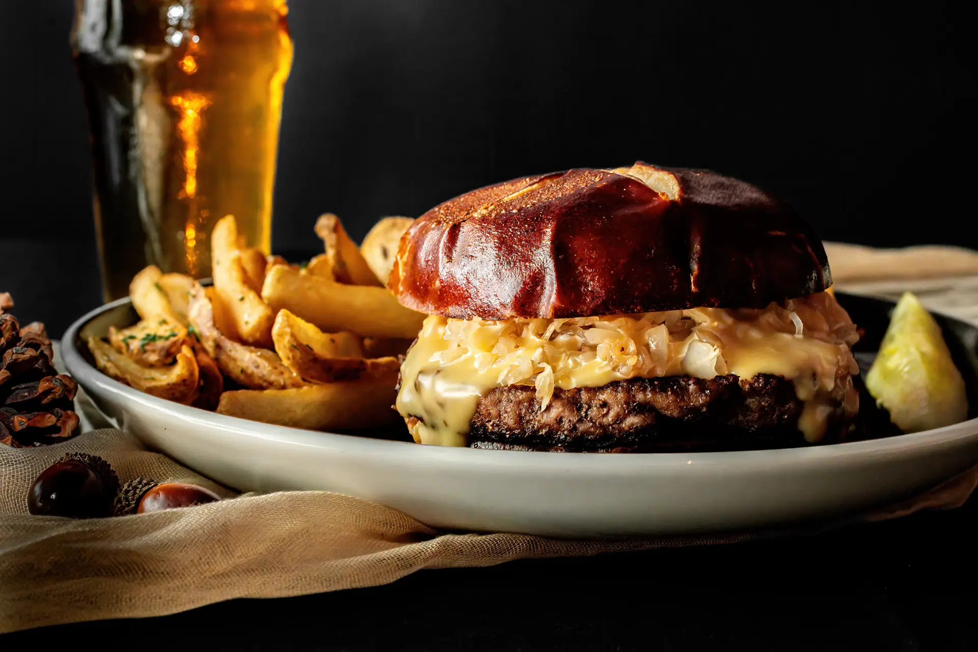 Octoberfest Burger (Haunted Hollywood)