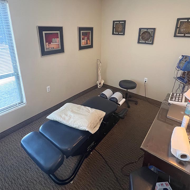 Chiropractic Treatment Room at Breen Chiropractic Clinic in Manasses