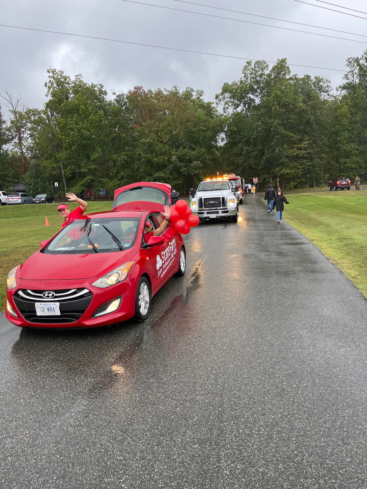 Honk if you see our car driving around!