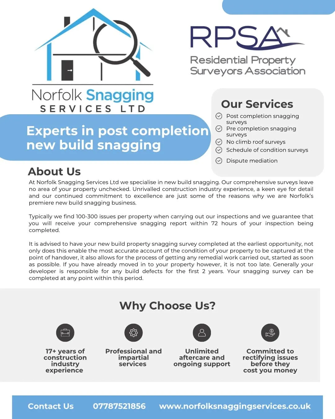 Images Norfolk Snagging Services Ltd