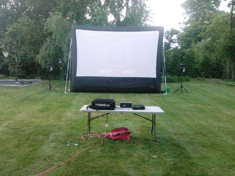 Having a movie party outdoors? We have the best movie screens for your outdoor movie rentals.
