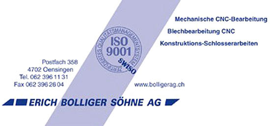 Bolliger Oensingen AG, Garwidenstrasse 18 in Oensingen