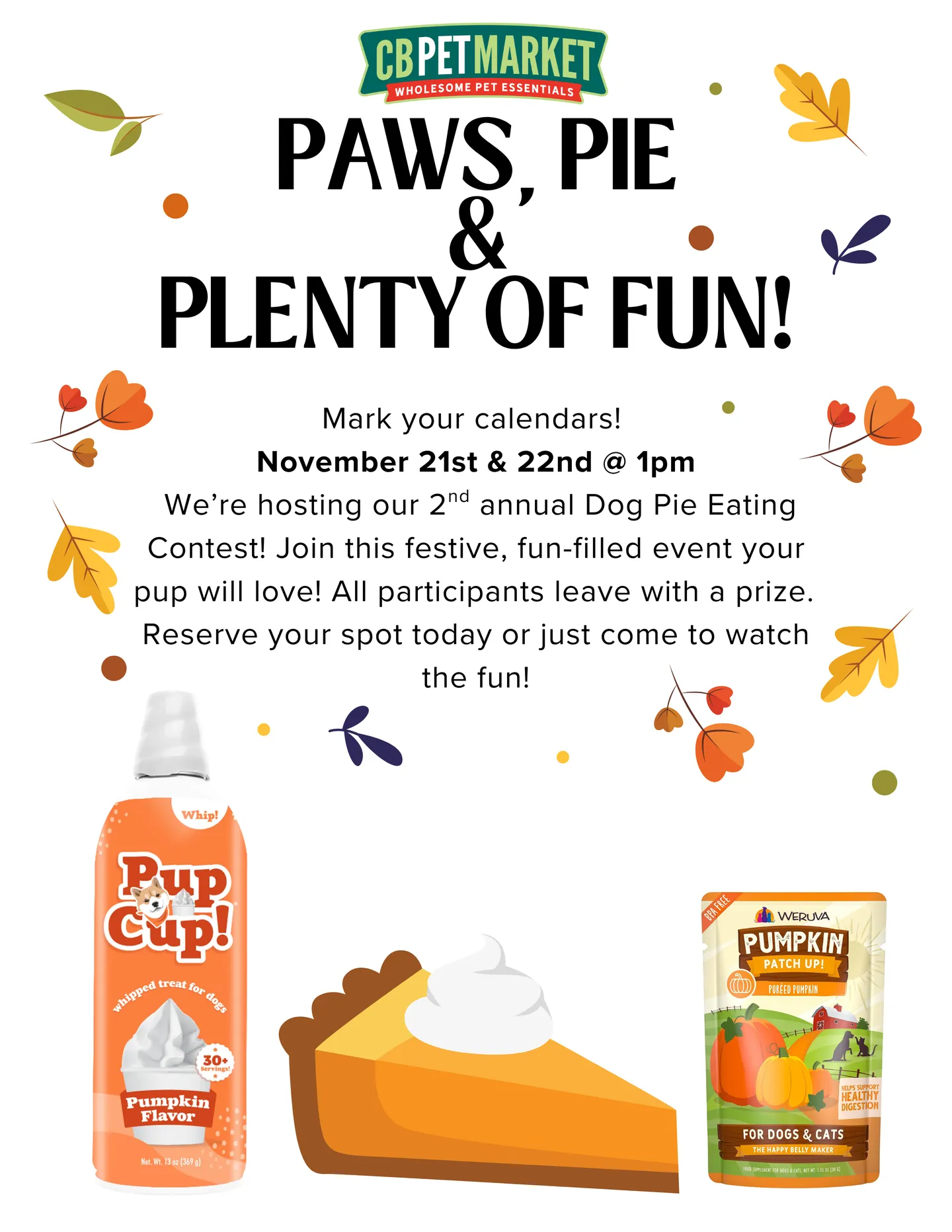 Image of Local Pet Event 2nd Annual Doggie Pie Eating Contest! Nearby