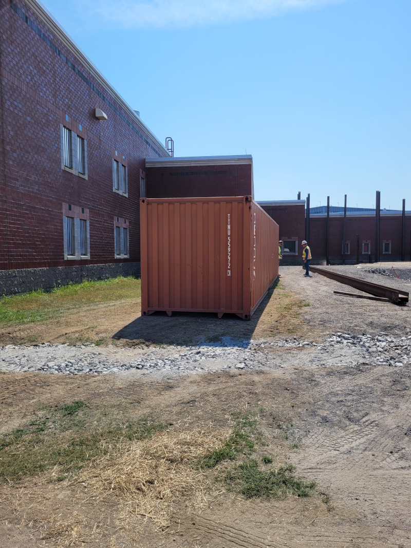 40 ft container storage rental delivered to Portland, Maine. 
