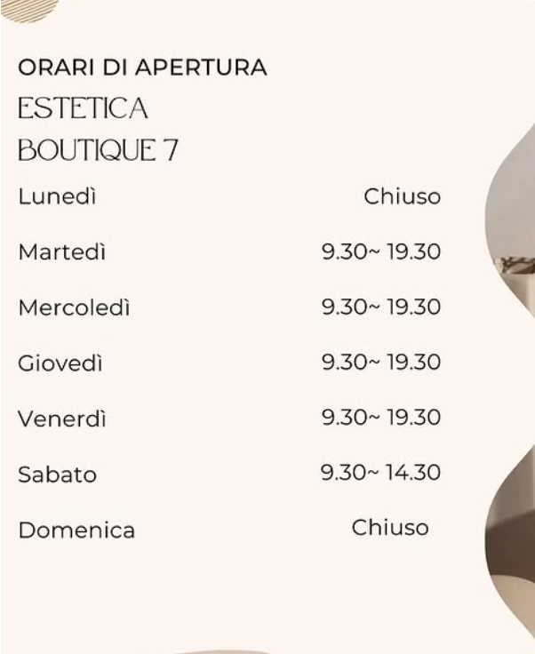 Images Estetica Boutique 7 S.r.l.