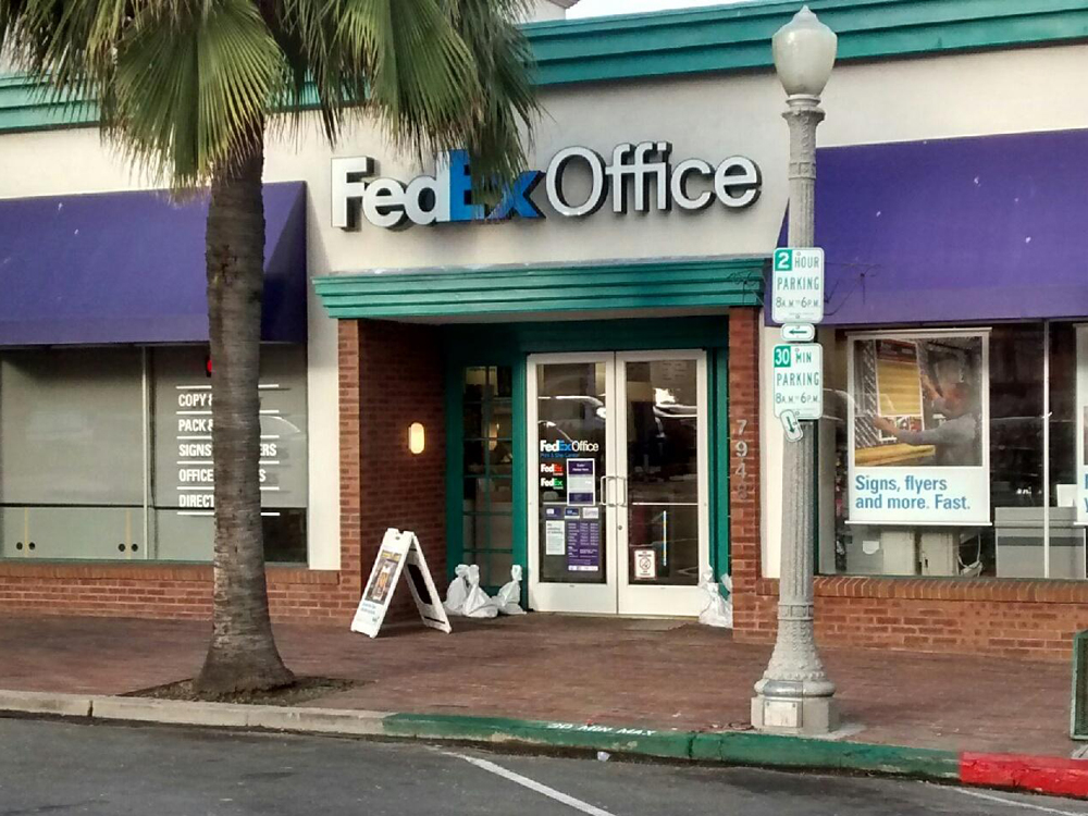 Exterior photo of FedEx Office location at 7948 Herschel Ave\t Print quickly and easily in the self-service area at the FedEx Office location 7948 Herschel Ave from email, USB, or the cloud\t FedEx Office Print & Go near 7948 Herschel Ave\t Shipping boxes and packing services available at FedEx Office 7948 Herschel Ave\t Get banners, signs, posters and prints at FedEx Office 7948 Herschel Ave\t Full service printing and packing at FedEx Office 7948 Herschel Ave\t Drop off FedEx packages near 7948 Herschel Ave\t FedEx shipping near 7948 Herschel Ave