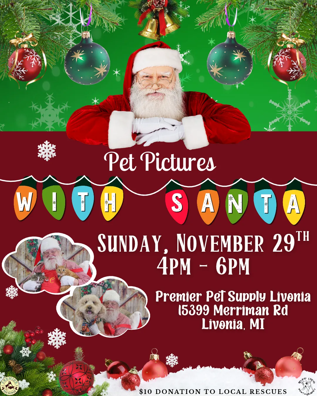 Image of Local Pet Event Santa Pet Photos W/ Ruff Life Photography! | Livonia Nearby
