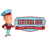 Central Air Heating, Cooling & Plumbing Logo