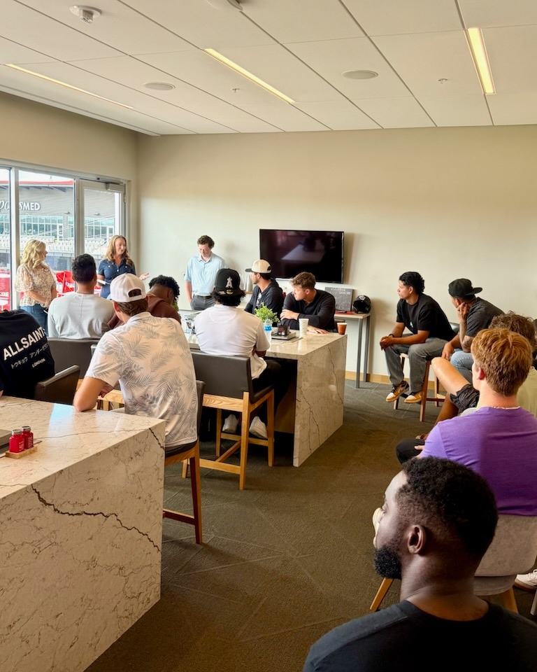 It was a pleasure speaking with the Trash Pandas players during Real Life Friday about my journey to becoming a State Farm agent, what I do each day, and the opportunities available to those interested in pursuing a career in the industry.