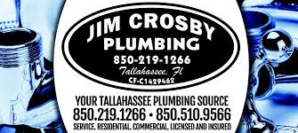Jim Crosby Plumbing Tallahassee (850)219-1266