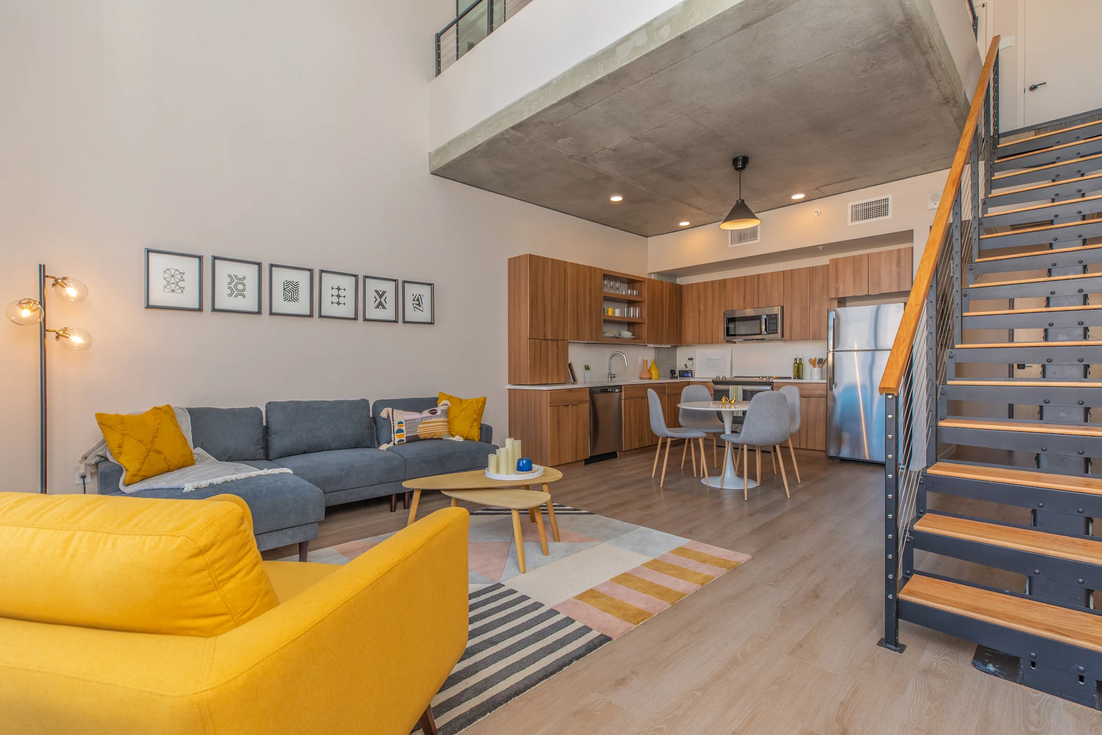 Kitchen and Living Room