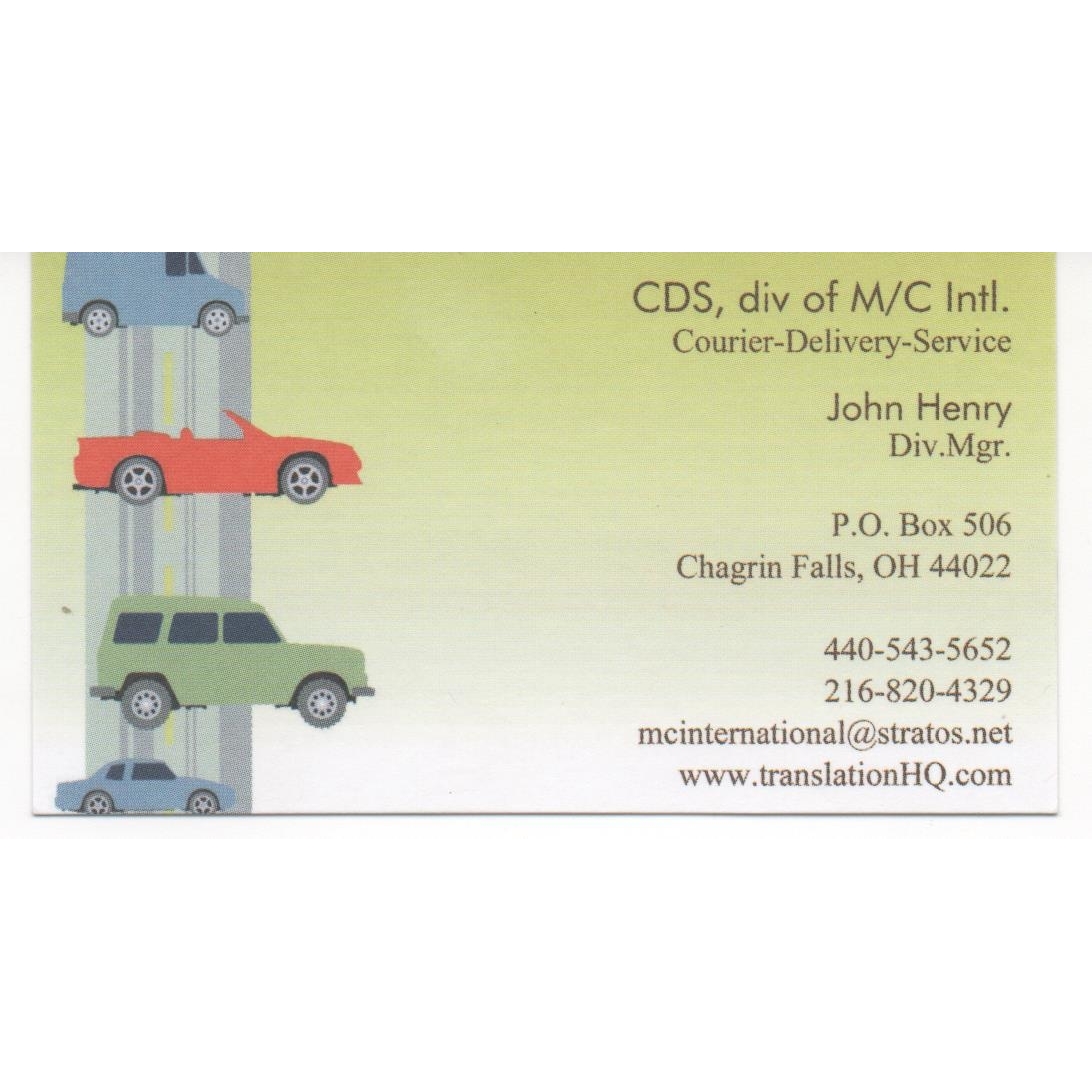 CDS-Courier -Delivery-Services, llc, div. M/C International