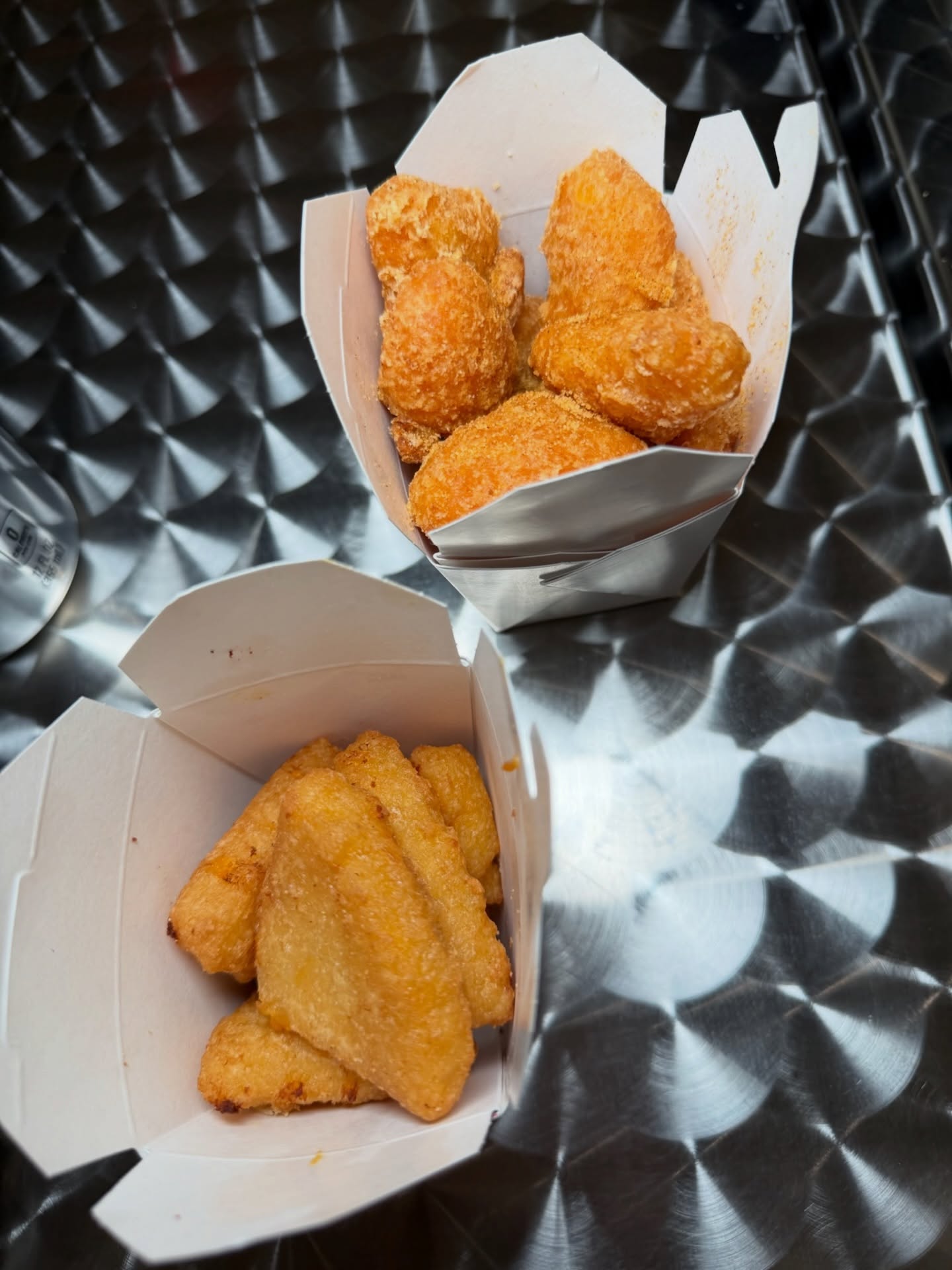 Corn fritters or mac bites?