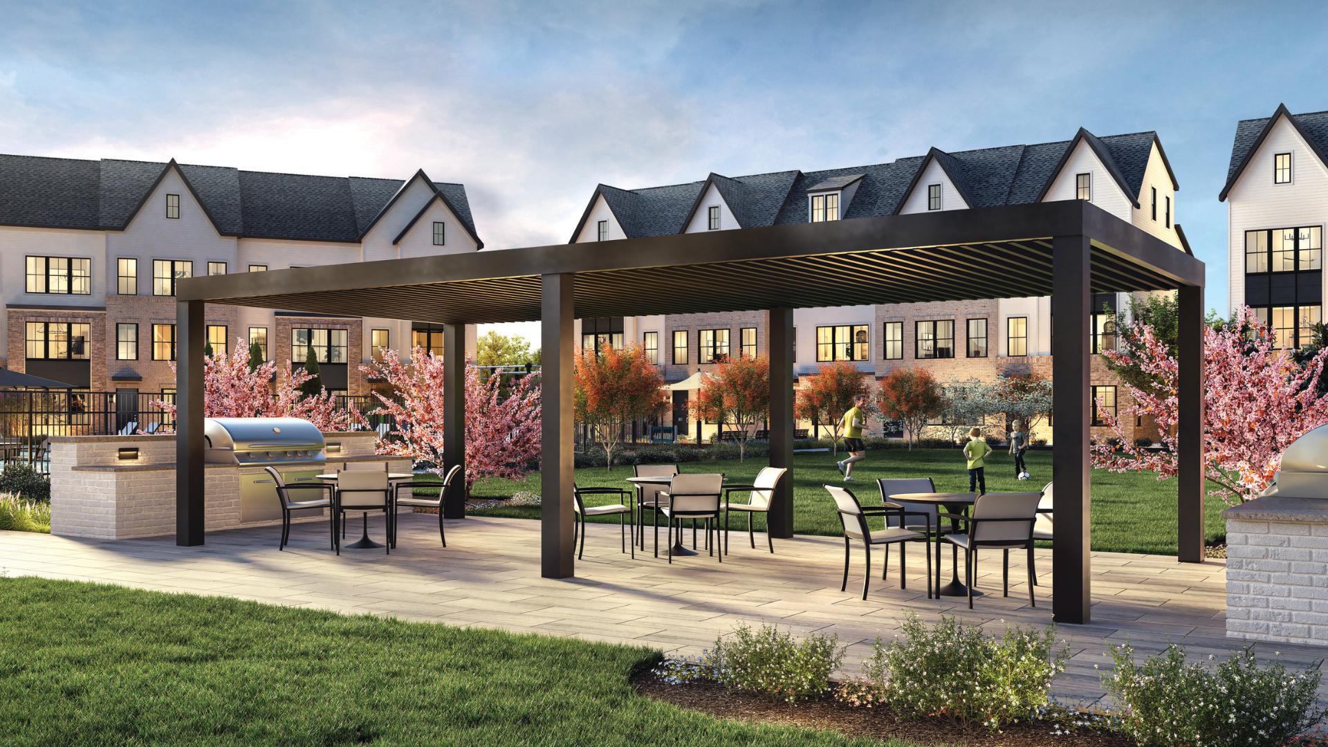 Future community grills and event lawn