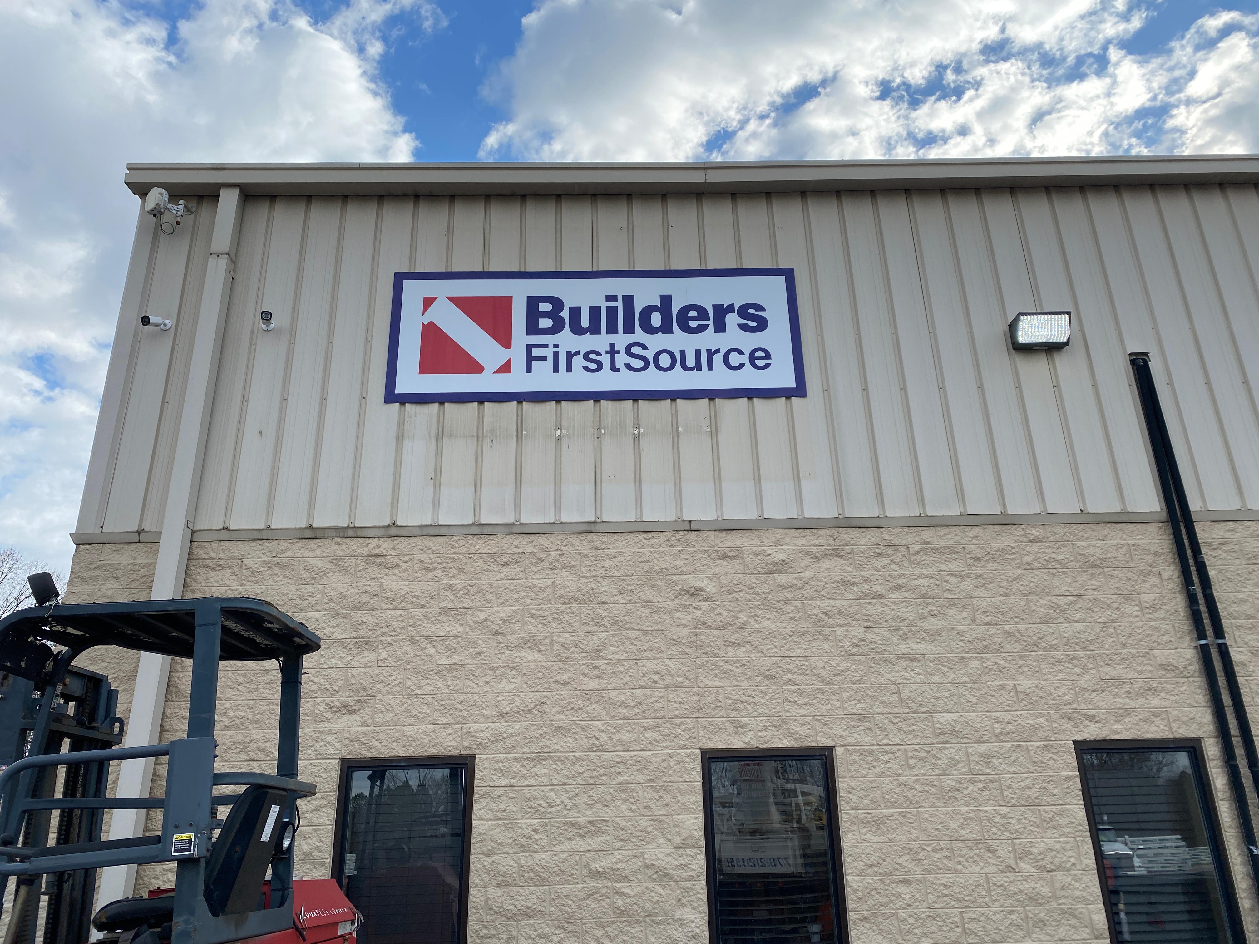 Builders FirstSource Building Materials Lumber Yard Store Front in Cumming, GA.