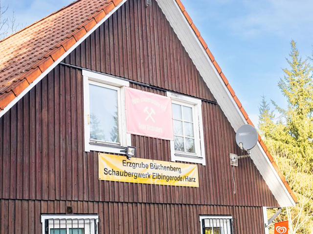 Schaubergwerk Erzgrube Büchenberg in Elbingerode Stadt Oberharz am Brocken - Logo