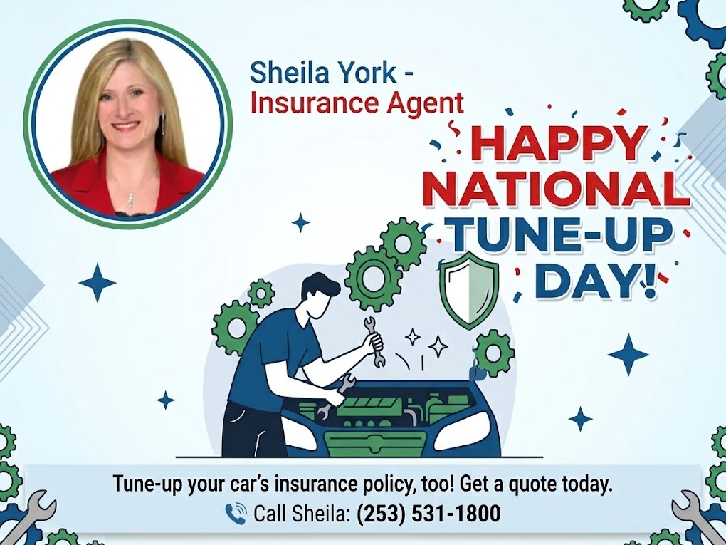 Happy National Tune-Up Day! While you're checking under the hood, take a moment to review your insurance coverage, too. Give our office a call today to discuss your coverage options and see if your policy needs a tune-up!