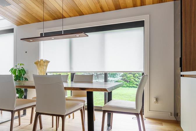 Our Roller Shades come in various beautiful fabrics and textures that can be matched with most sliding doors and may be used alone or in conjunction with other beautiful window treatments.
