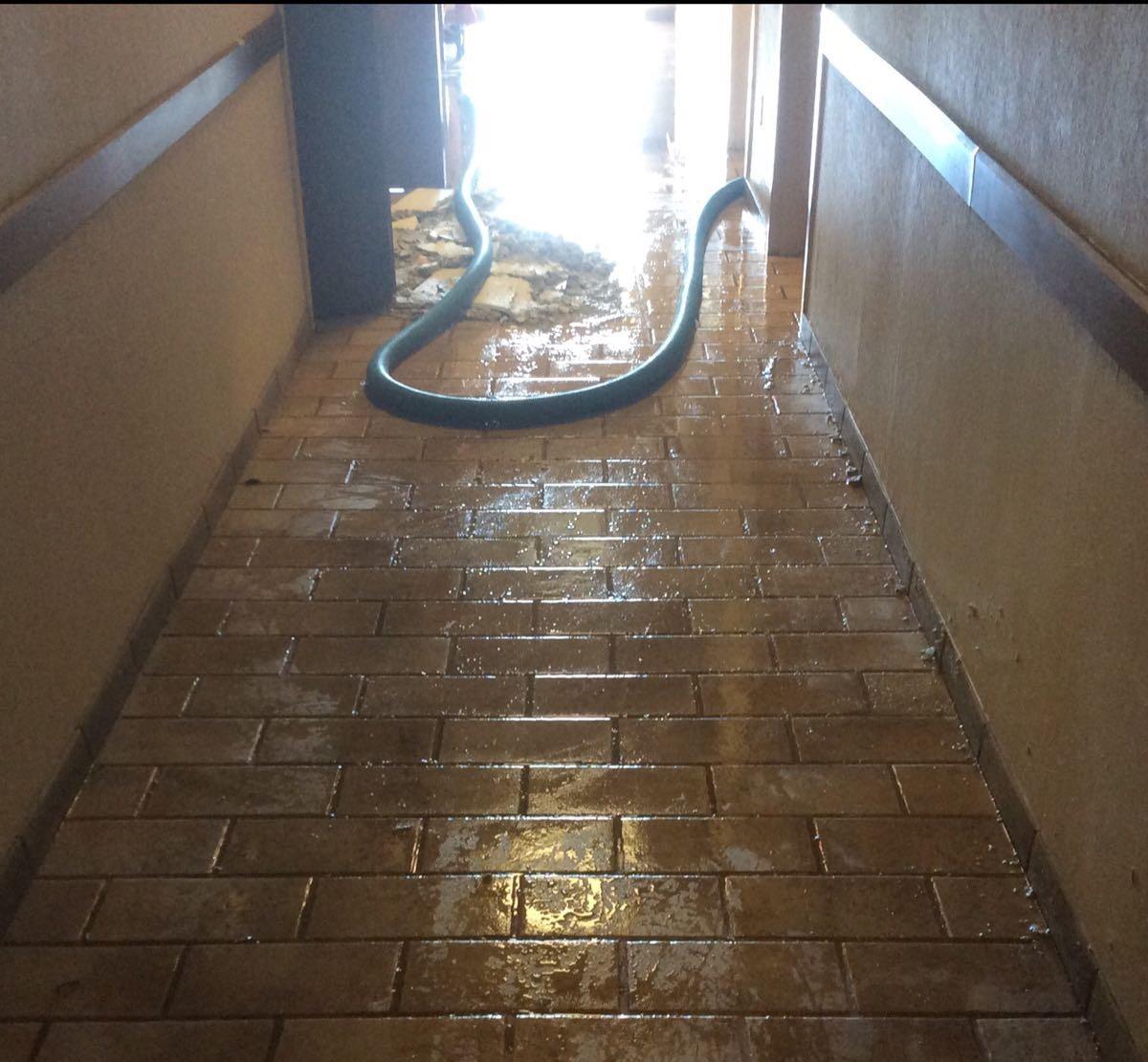 Arriving at a home after a water loss.