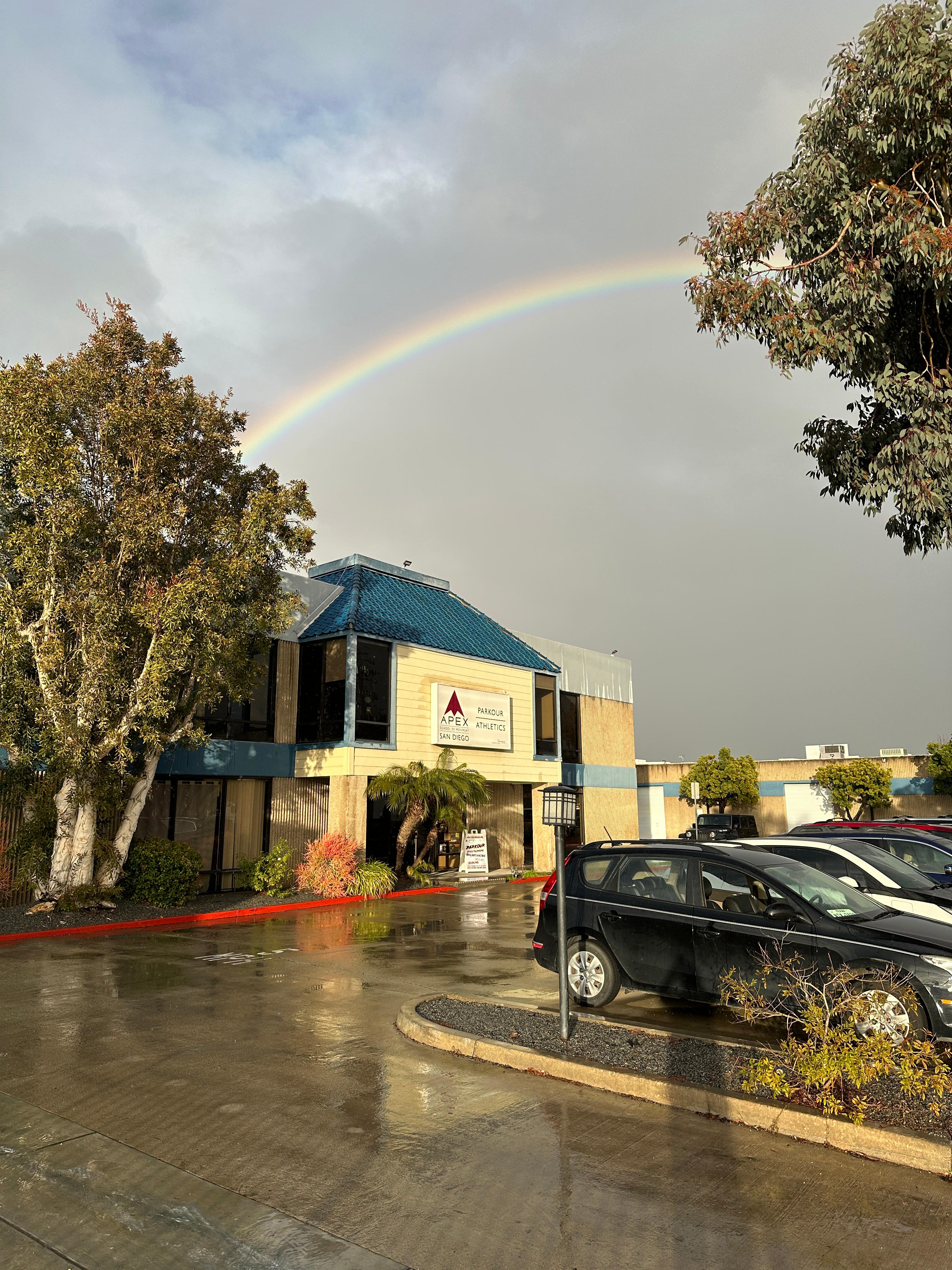 Find us at the base of the rainbow! APEX School of Movement San Diego San Diego (858)987-2355