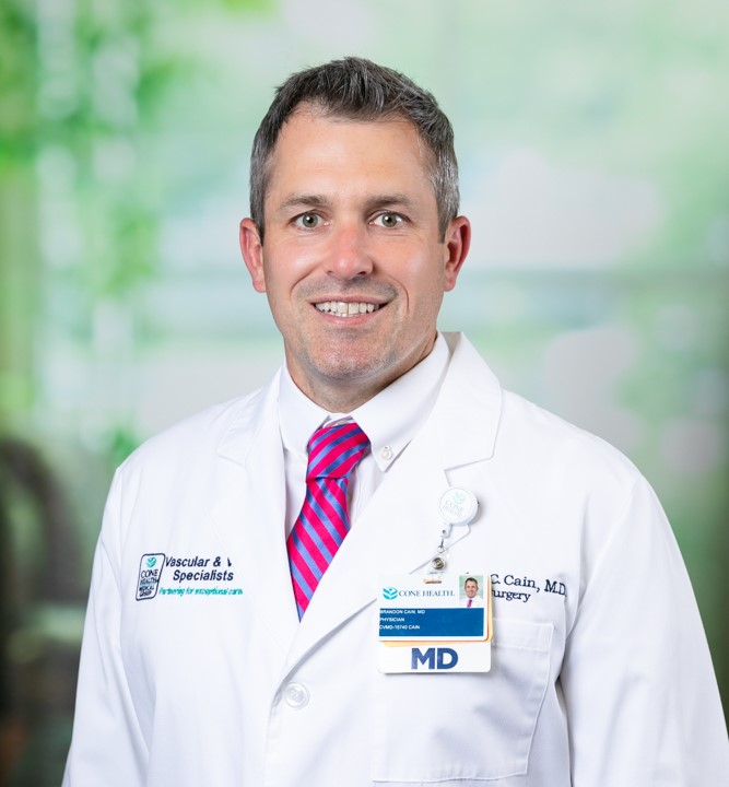 Brandon Christopher Cain, MD - Greensboro, NC - Vascular Surgery, Vascular Surgeon