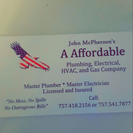 Aaffordable Plumbing, Electrical, Heating and Air Conditioning Company
