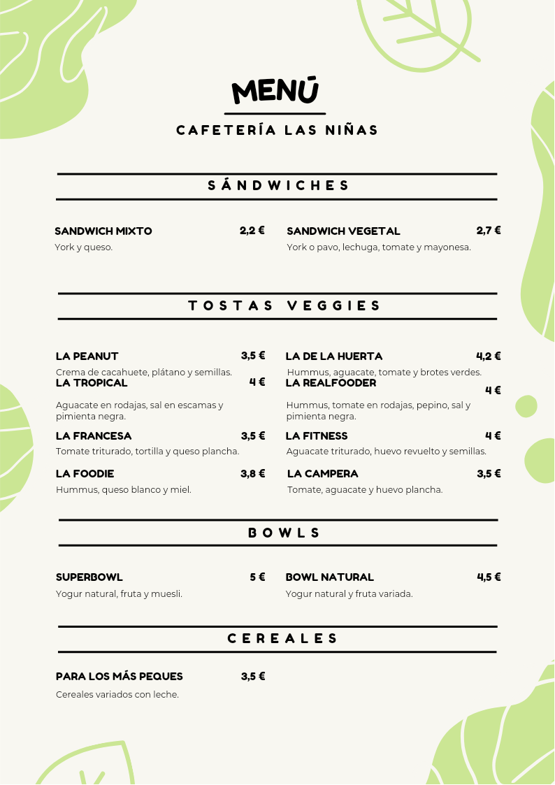 Images Cafetería Las Niñas