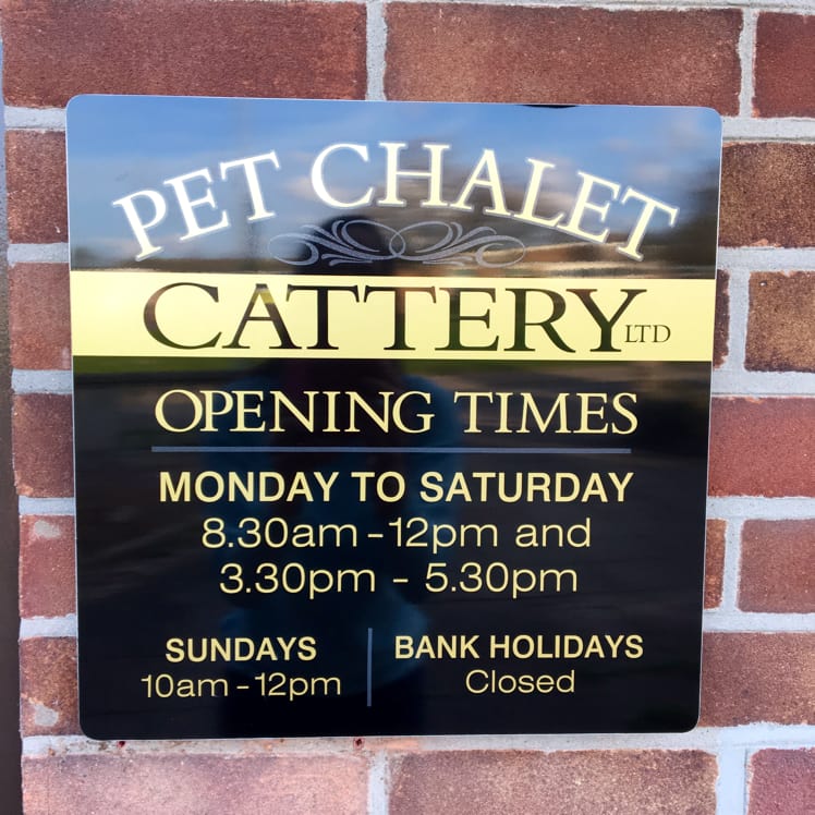 Pet Chalet Cattery Great Yarmouth 01493 661393