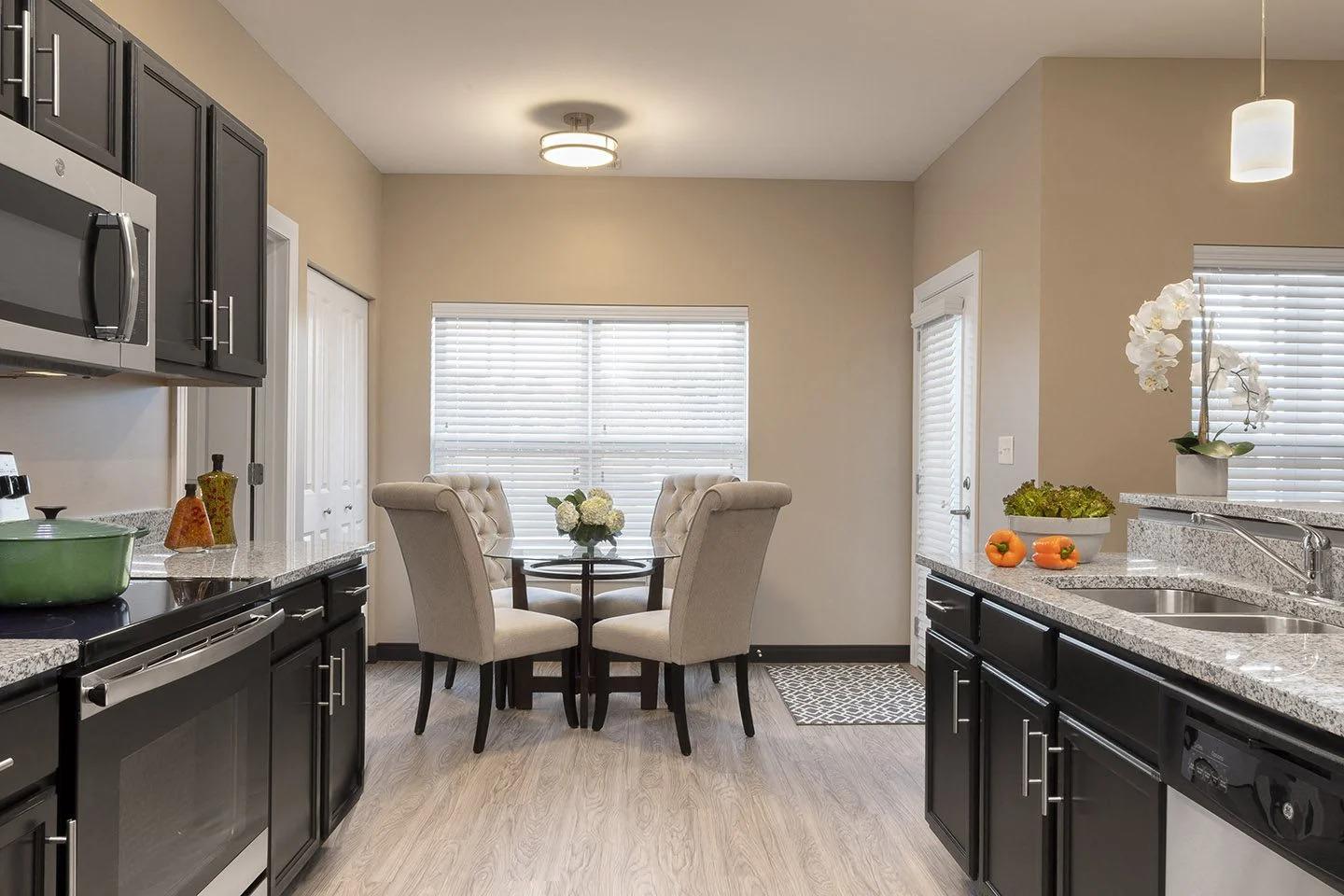 Kitchen and dining area