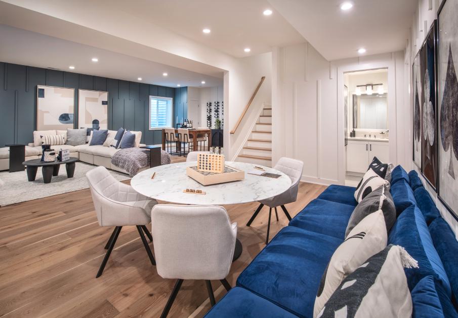 Extend luxury living spaces to the lower level on select home sites